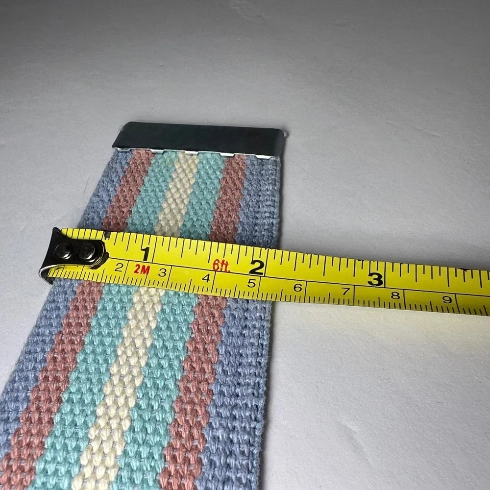 Pastel Stripe Canvas Belt Webbing 54